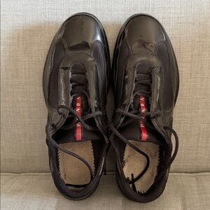 Prada Women’s America’s Cup Sneakers - Black Size 40/10